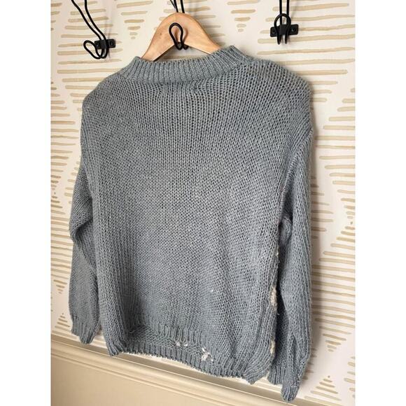 Allison Brittney Women’s Medium Vintage Knit Floral Sweater - Picture 4 of 4